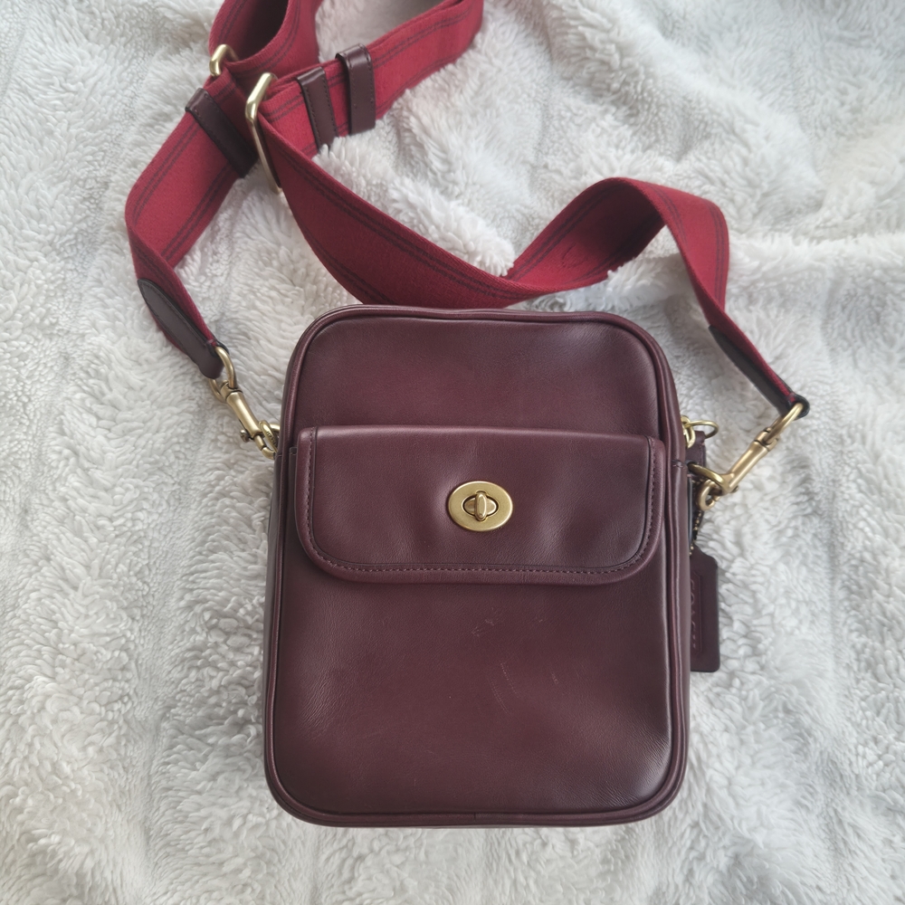 COACH Dylan 15 Burgundy Crossbody Bag